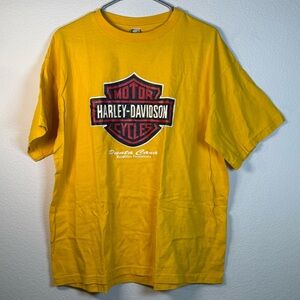 Harley-Davidson Yellow Men's T-shirt Punta Cana Mexico Biker Motorcycle XL